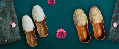 A Collection of Stylish Juttis For Bride and The Groom
