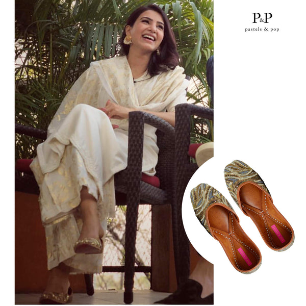 Image Alt text: Samantha Prabhu Look Stunning in Punjabi Juttis