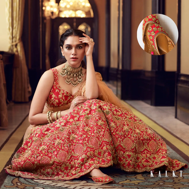 Aditi Rao Hydari wearing Pastels & Pop juttis