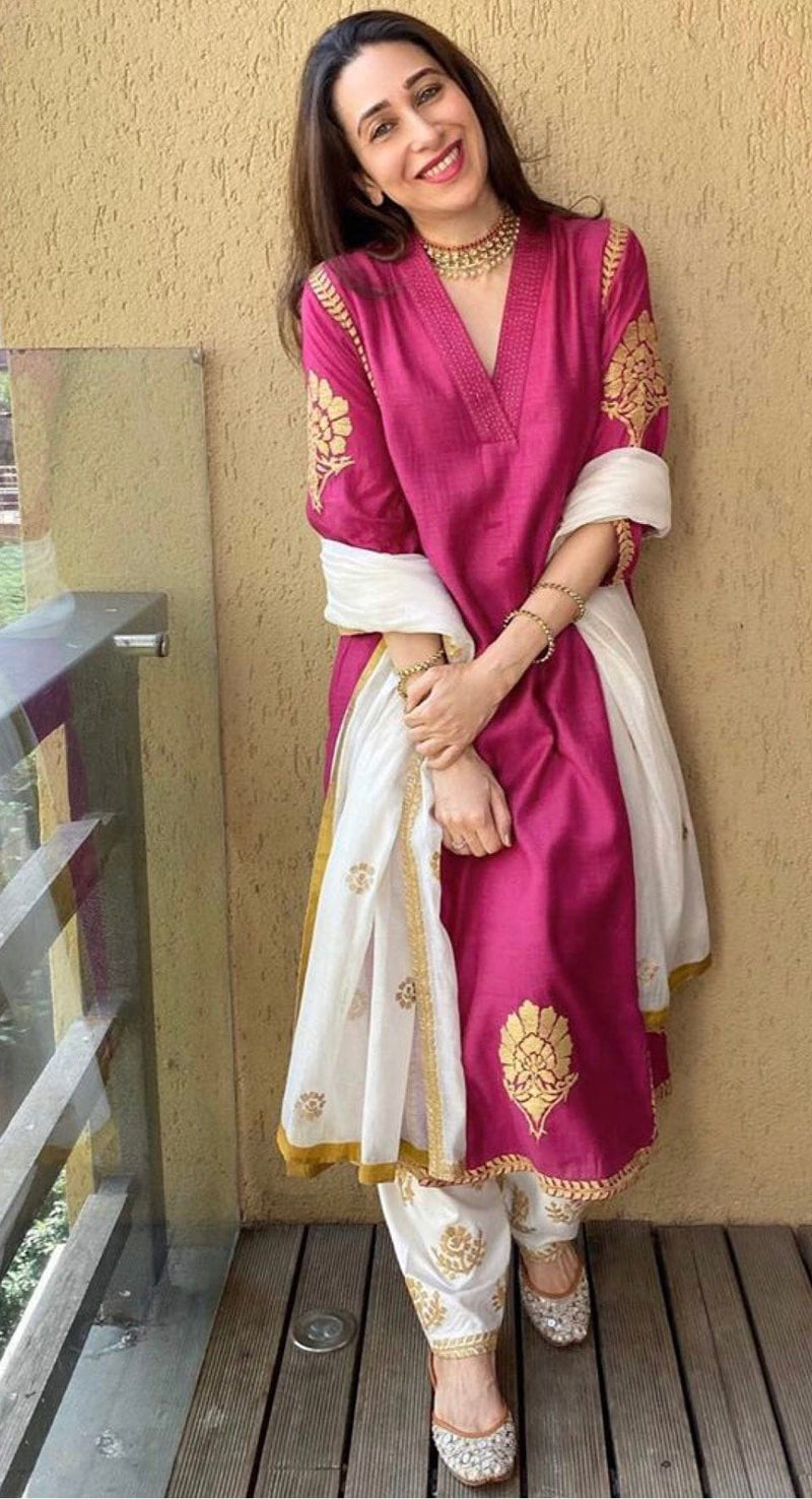 Karisma Kapoor wearing Pastels & Pop juttis