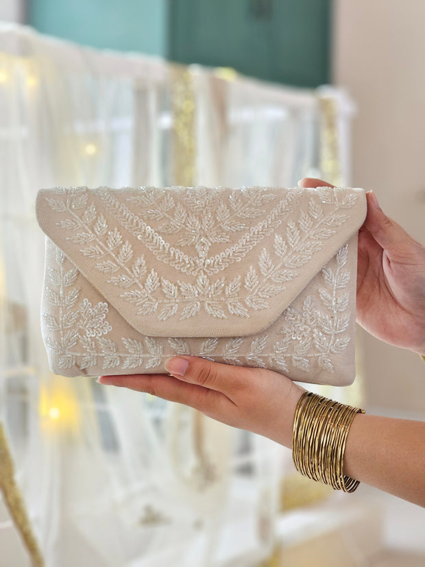 Ivory clutch bag online