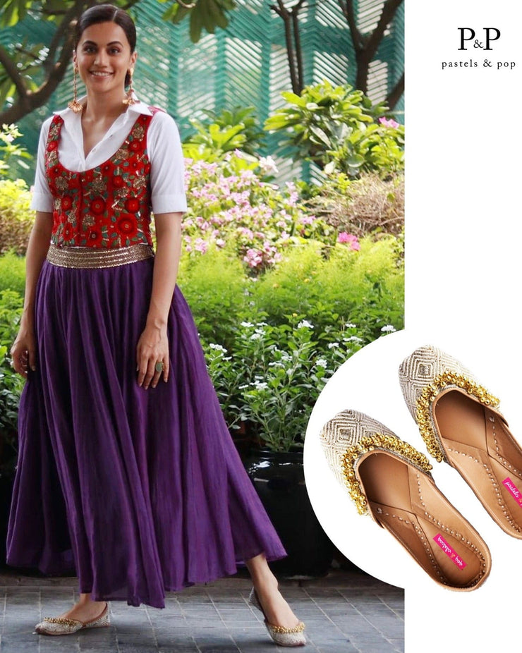 Sonakshi Sinha in Pastels and Pop juttis First Love pastels & pop